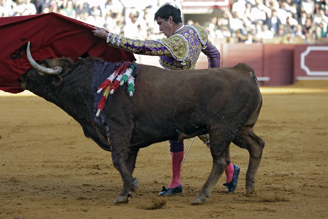 Daniel Luque fue el triunfador de la tarde al salir por la Puerta del Príncipe