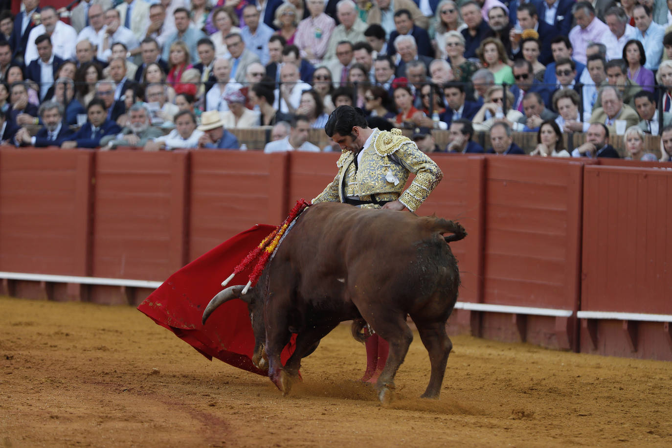 Morante de la Puebla, en la corrida del 15 de abril en la Maestranza de Sevilla