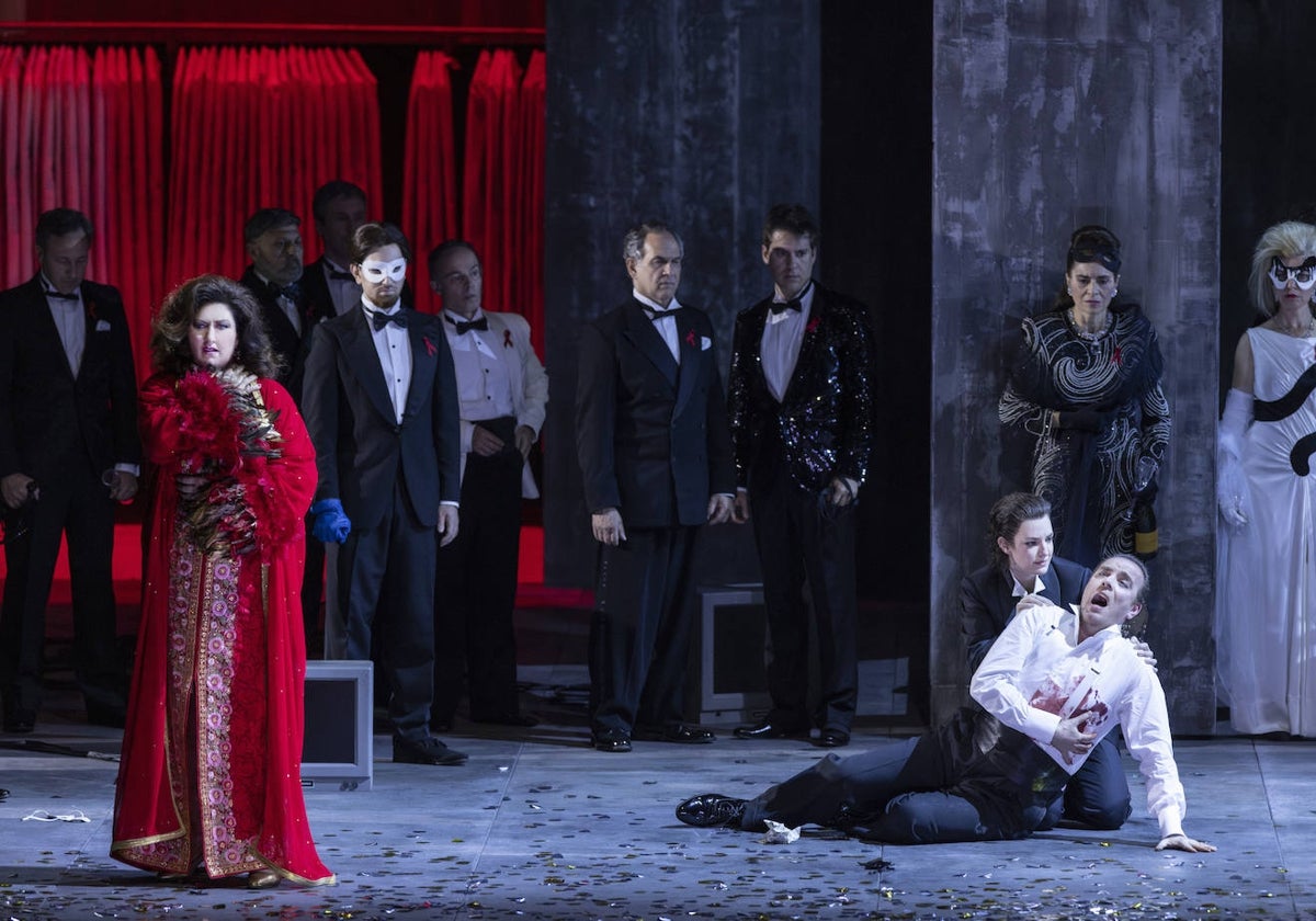 Una escena de 'Un ballo in maschera'