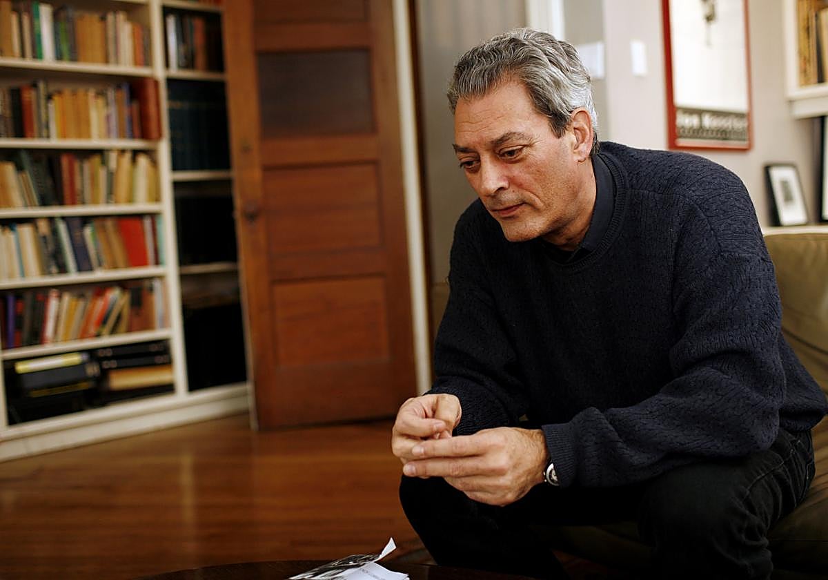 Paul Auster, en su casa de Brooklyn