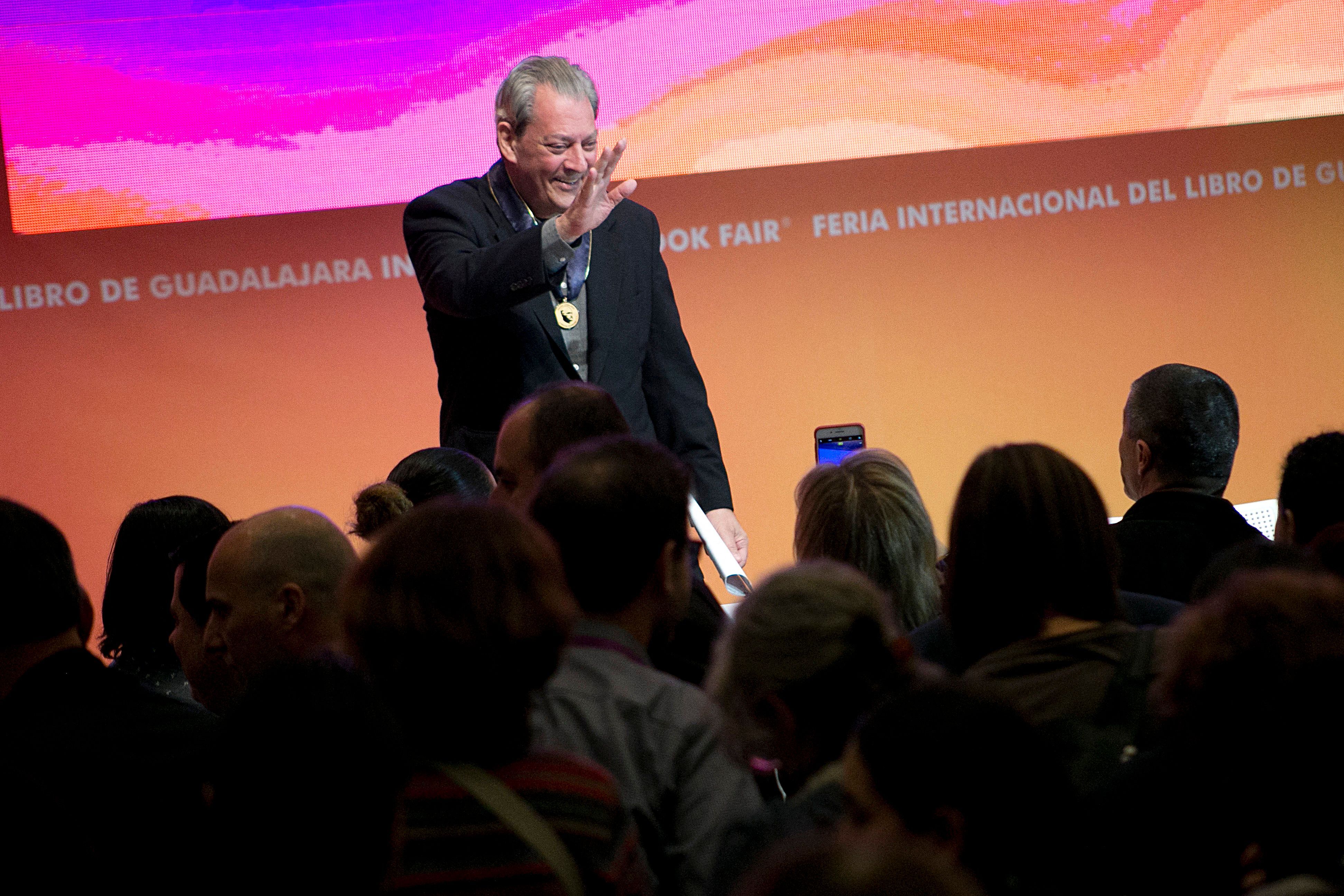 Paul Auster, en la Feria del Libro de Guadalaja en 2017