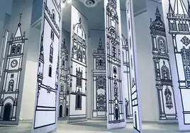Detalle de 'Torres portuguesas', (2019), incluidas en la exposición balear de Opie