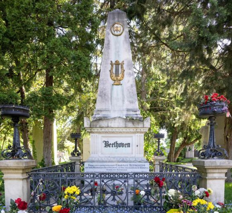 La tumba en Viena del compositor alemán
