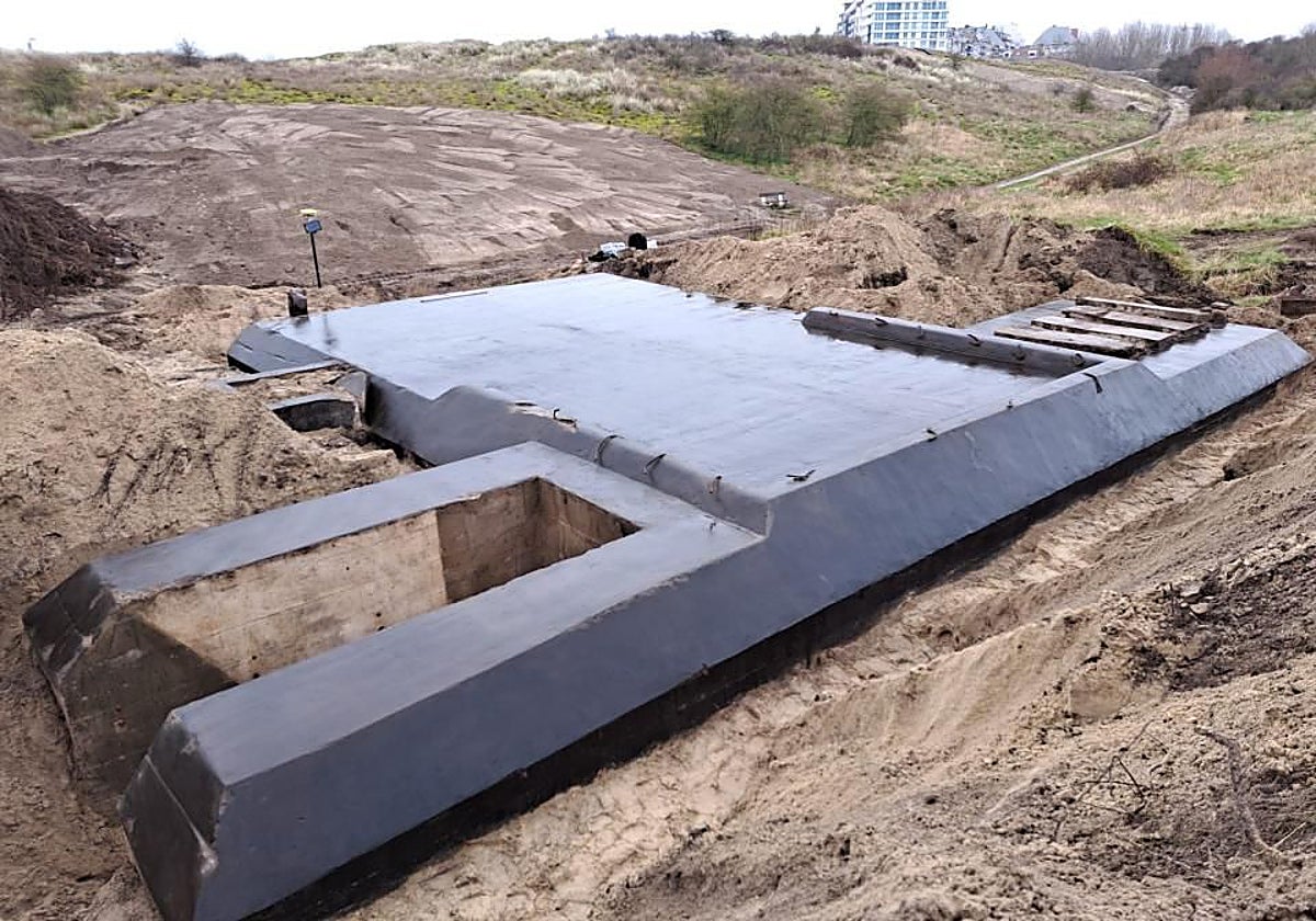 Uno de los búnkeres descubiertos en Bélgica