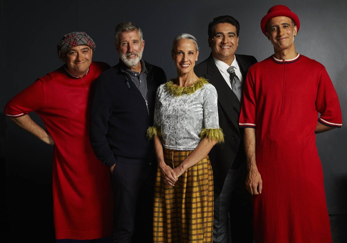 Alonso, Emilio, Mónica, Rodrigo y Gonzalo Aragón