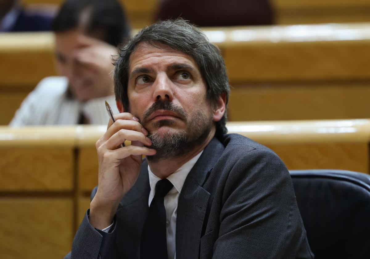 Ernest Urtasun, ministro de Cultura, en el Senado