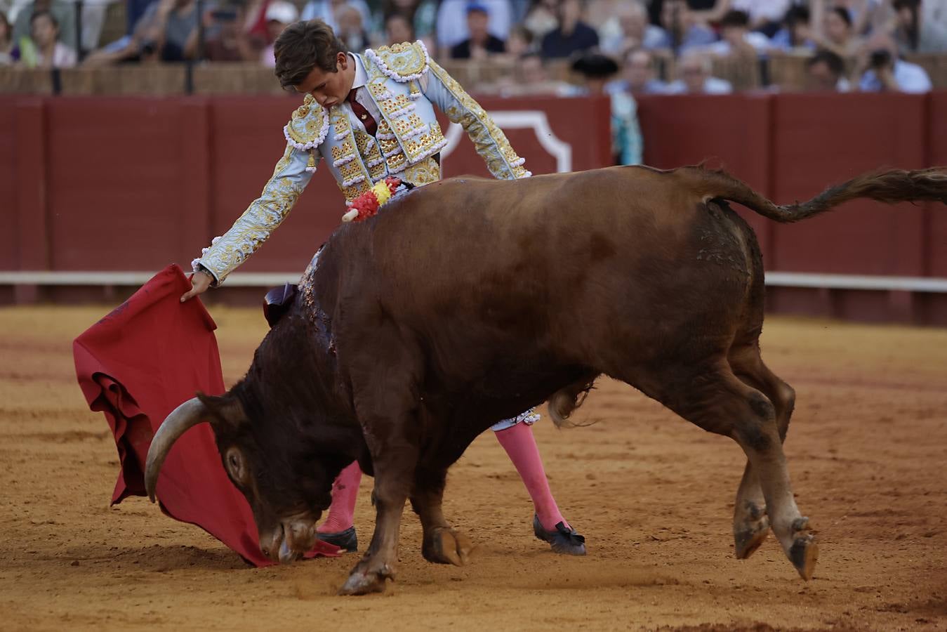 Novillada de abono en la Maestranza para Manuel Román, Javier Zulueta y Diego Bastos