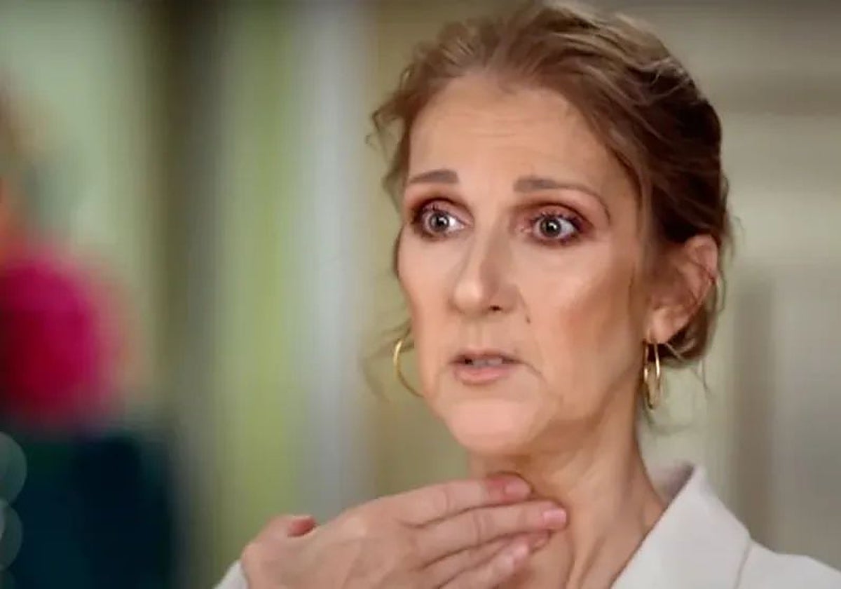 Céline Dion, durante la entrevista