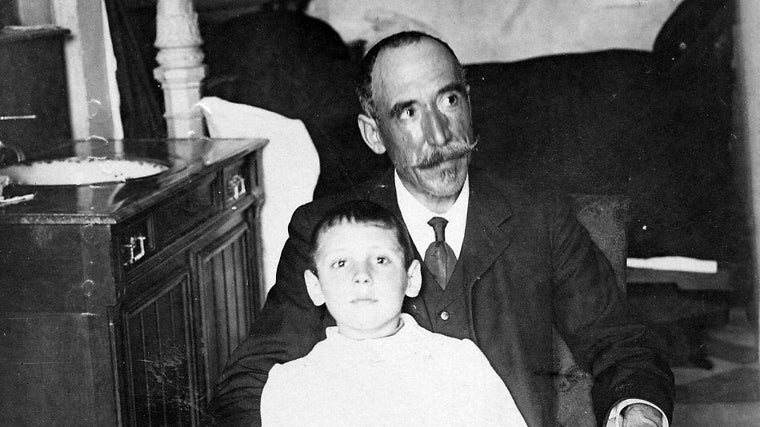 Vicente García Ruipérez y su hijo