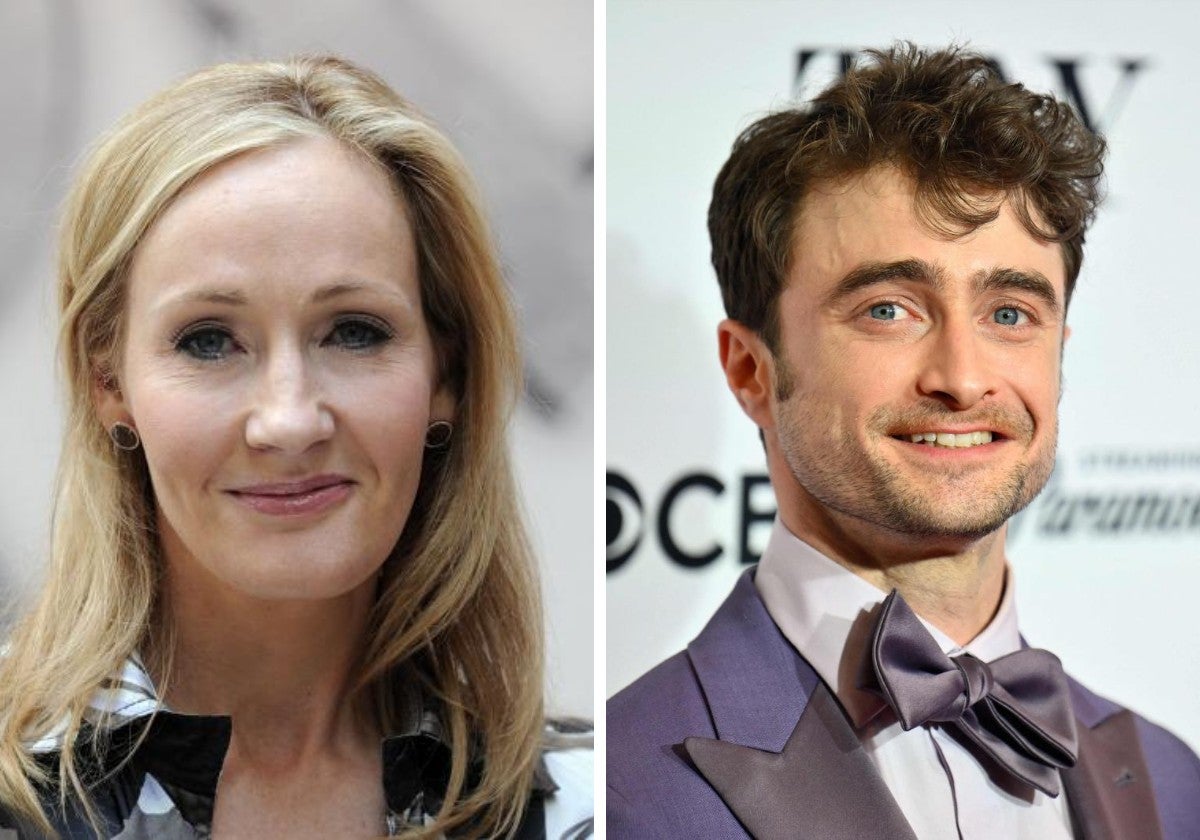 J.K. Rowling y Daniel Radcliffe, autora y protagonista de 'Harry Potter' respectivamente