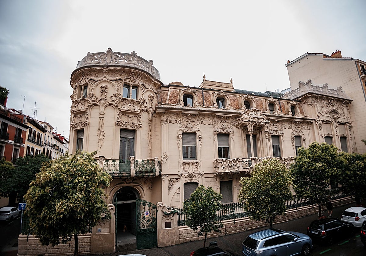 Fachada del Palacio de Longoria, sede de la SGAE en Madrid