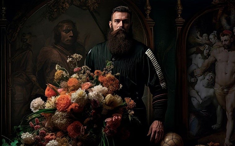 Imagen principal - De arriba abajo, 'La imagen promiscua', de Juanma Carrillo en el Museo de Salamanca; uno de los 'Fichados / Tatuados' de Germán Gómez en Factoría de Arte y Desarrollo; e ilustración de 'Madrid is Burning', de Roberto Maján en La Fiambrera