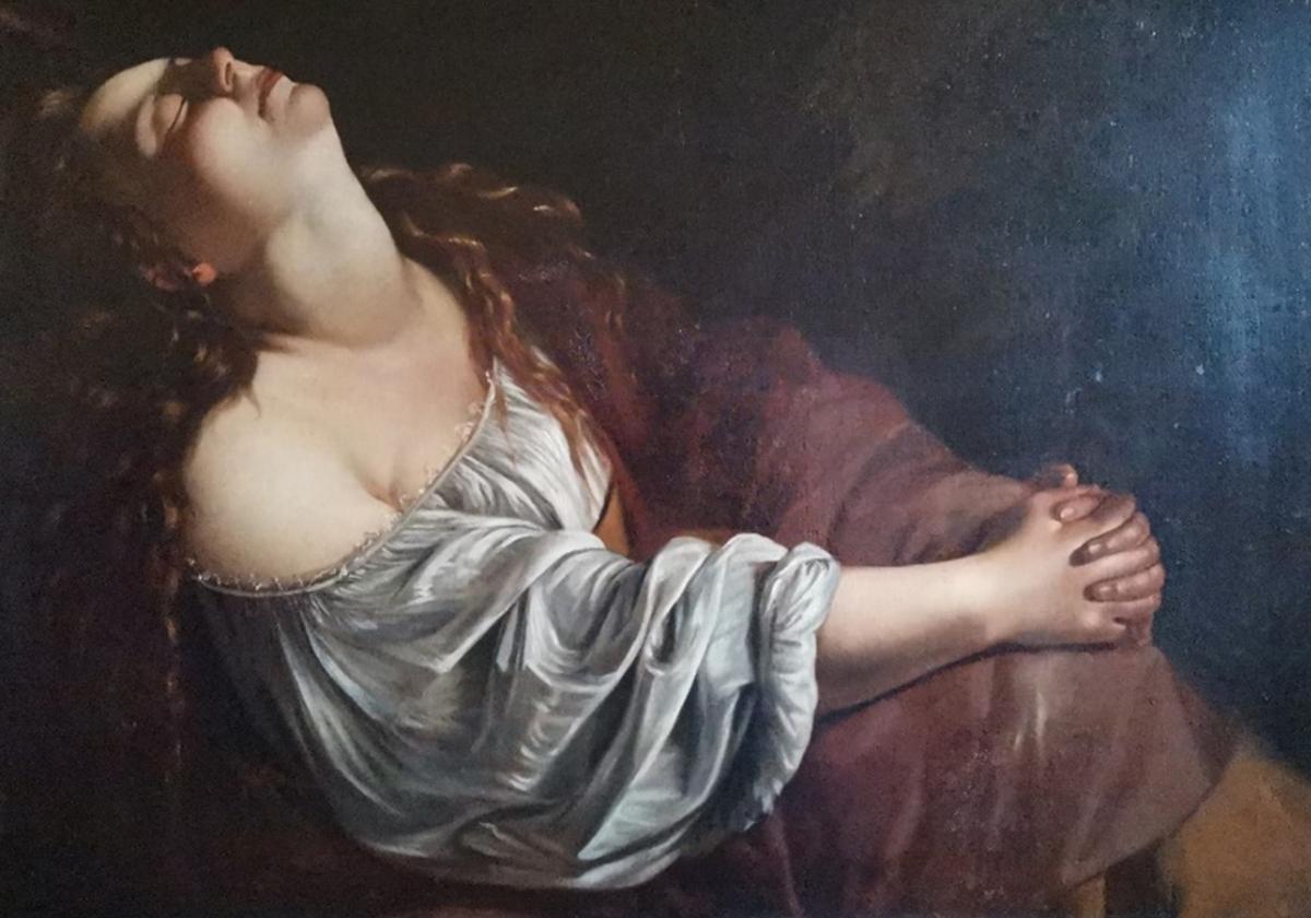 Copia de la 'María Magdalena en éxtasis', de Artemisia Gentileschi, hallado en Italia