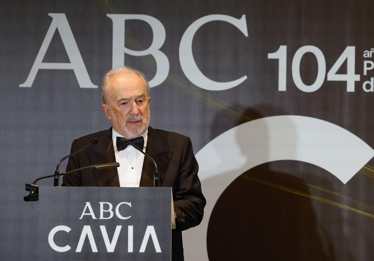 Santiago Muñoz Machado, durante su discurso