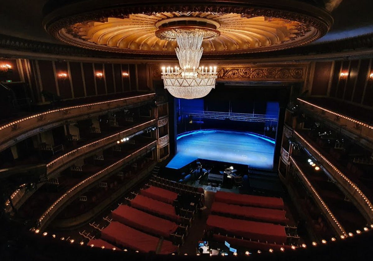 Vista general del interior del Teatro de la Zarzuela