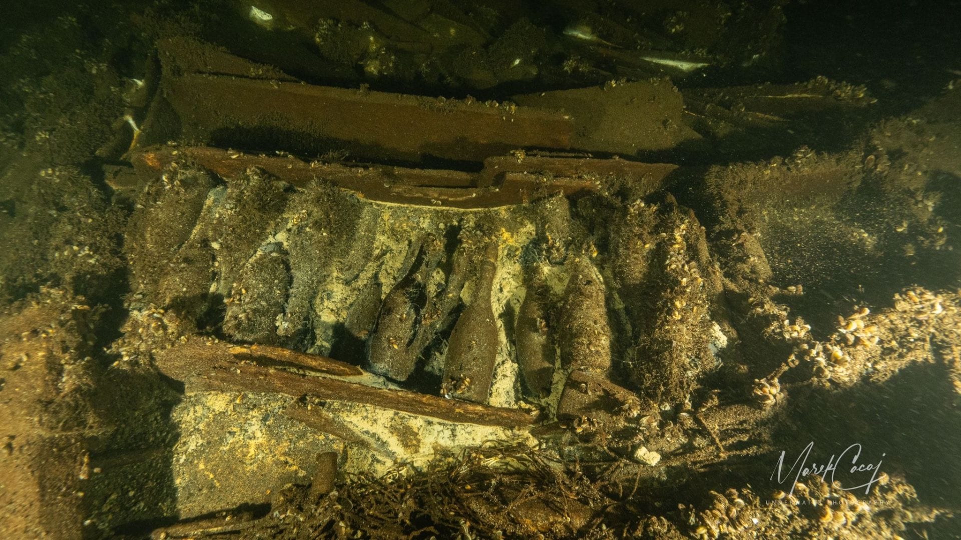 Encuentran un barco del siglo XIX naufragado en el mar Báltico con más de  100 botellas de champán