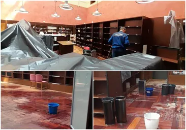 La Biblioteca Nacional, otra vez anegada por la lluvia: «Esto jamás lo había visto»