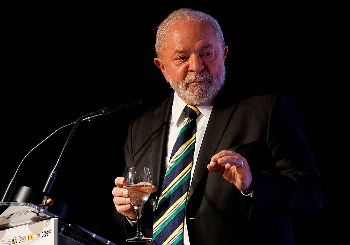 El presidente de Brasil Luiz Inácio Lula da Silva