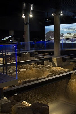 Restos arqueológicos del yacimiento de Gadir