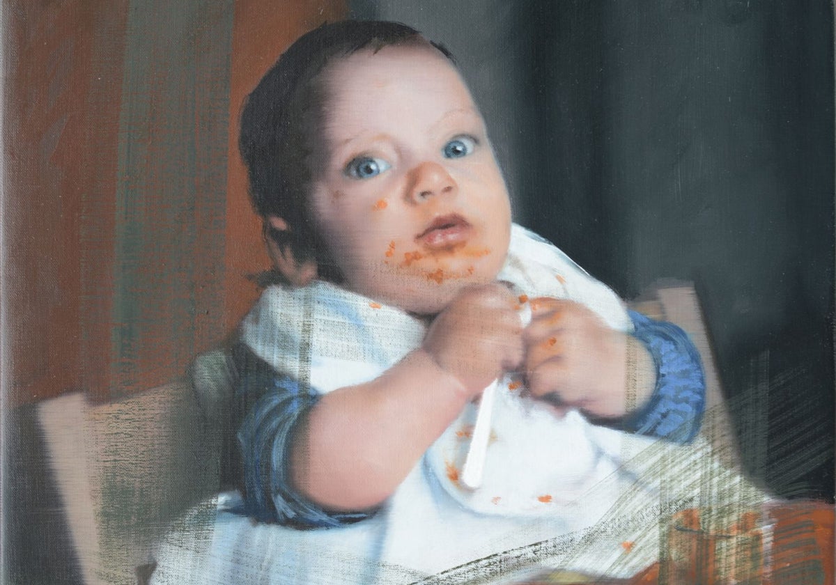 Retrato de su hijo Mortiz, realizado en 2000