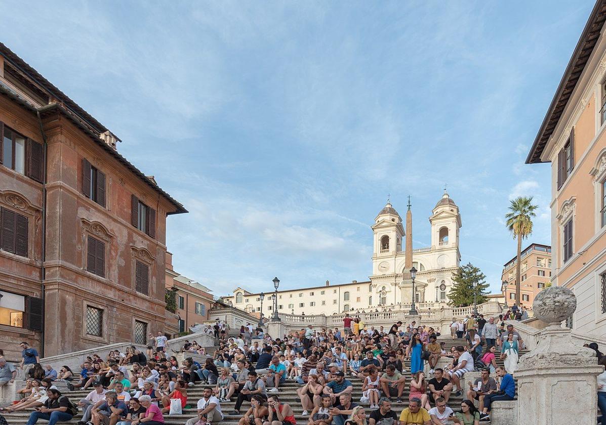 Escalinata de Trinità dei Monti en la Plaza de España