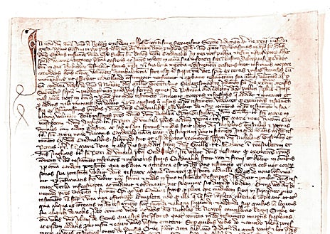 Imagen secundaria 1 - La biblioteca histórica del Real Colegio, el testamento del cardenal Gil Álvarez de Albornoz y su retrato.