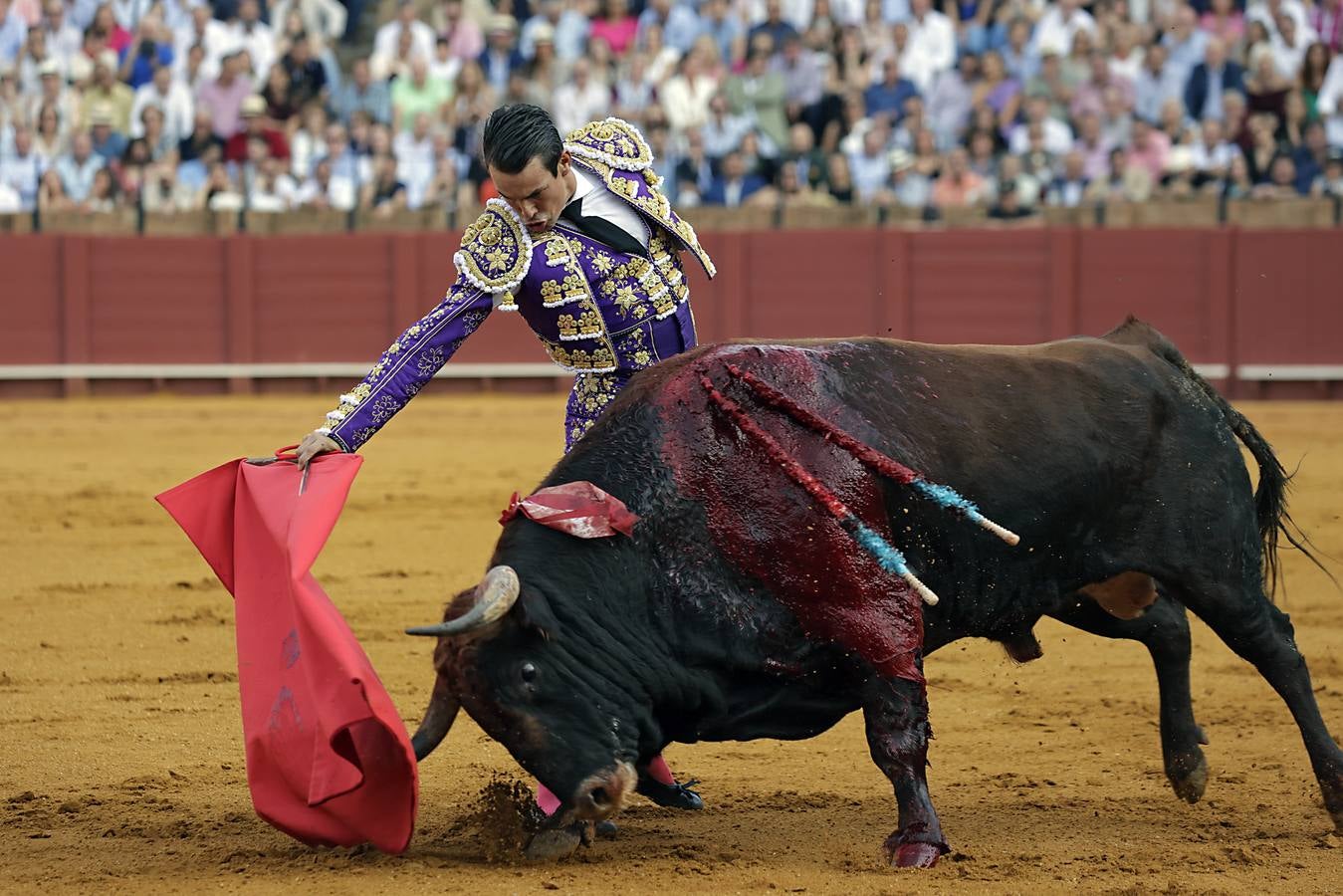 José María Manzanares, en la segunda corrida de la Feria de San Miguel de Sevilla 2024