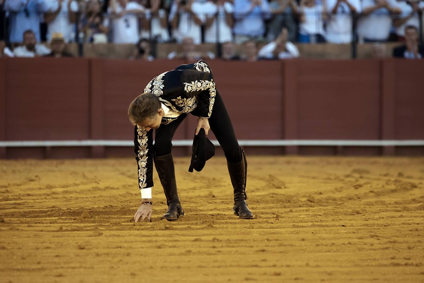 Pablo Hermoso de Mendoza, en la tercera corrida de la Feria de San Miguel de Sevilla 2024