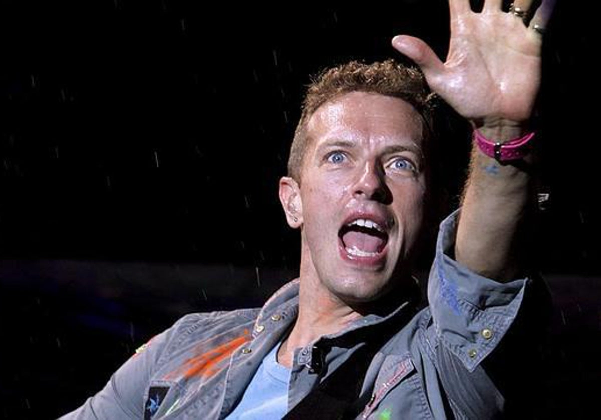 El cantante de Coldplay, Chris Martin