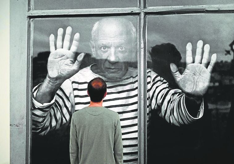 Retrato de Picasso en una imagen de archivo