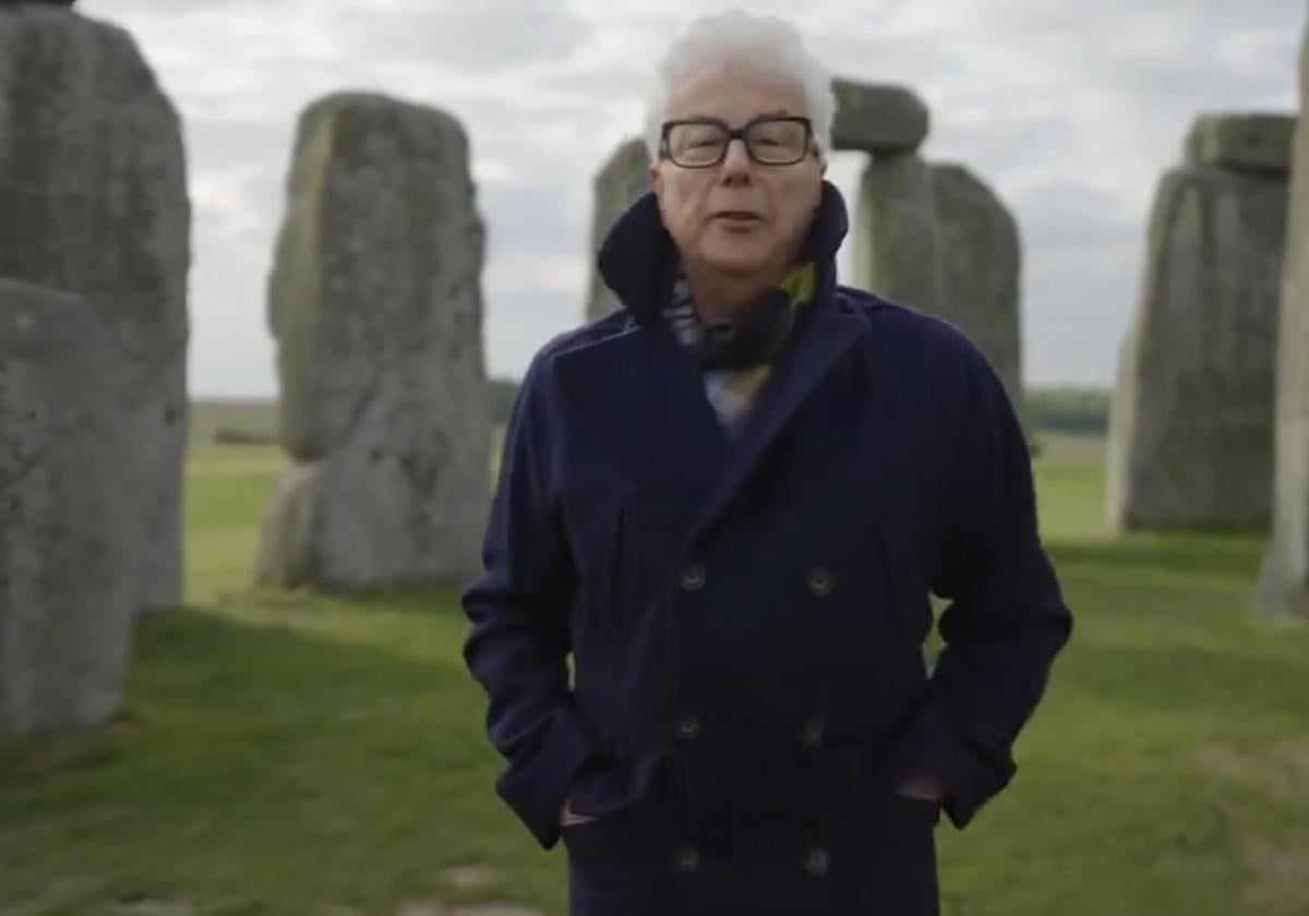 Ken Follet en Stonehenge