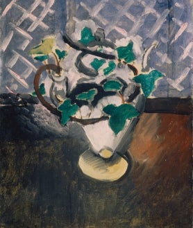Imagen secundaria 2 - Arriba, de izquierda a derecha, 'Jeannette IV', 1911, Museo d'Orsay, París, y 'Cabeza con collar (Marguerite)', 1907, Museo d'Orsay, París. Sobre estas líneas, de izquierda a derecha, 'Desnudo de pie muy arqueado', 1906, Museo d'Orsay, París; 'Crucifijo de altar. Capilla del Rosario de Vence', 1949, Museo Matisse de Niza, y 'Rama de hiedra', 1916. Kunsthaus de Zúrich
