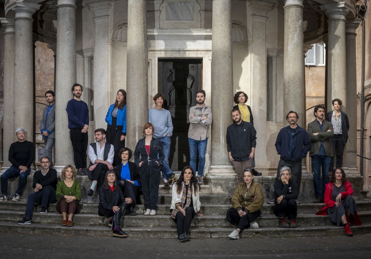 Algunos becarios de la Academia de España en Roma, en 2023