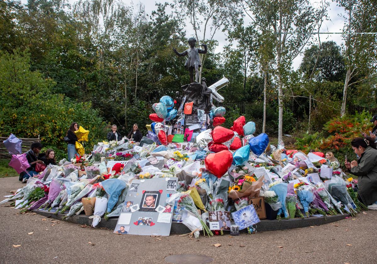 Homenaje a Liam Payne en el Hyde Park de Londres.