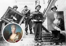 Una obra rescatada por los Monuments Men, que aparece en una icónica fotografía, sale a subasta en París