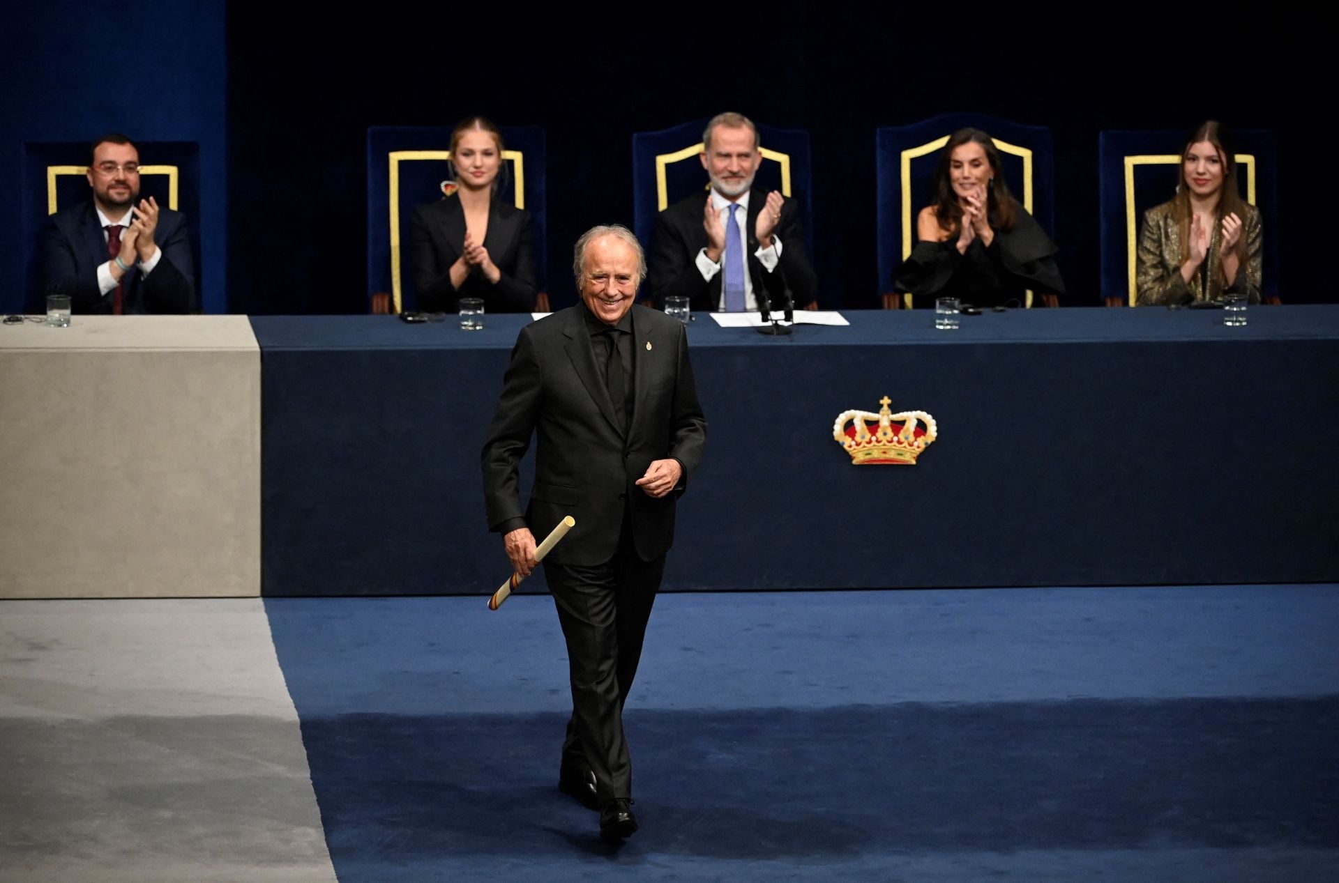 Joan Manuel Serrat, tras recoger el Premio Princesa de Asturias de las Artes 2024