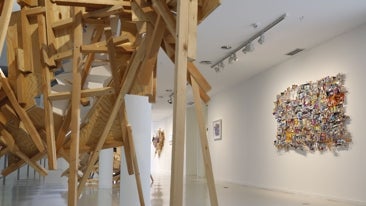 Santiago Ydáñez e Isidro Blasco en el CEART