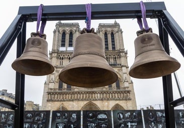 Las campanas de Notre Dame suenan por primera vez desde el incendio que asoló la catedral