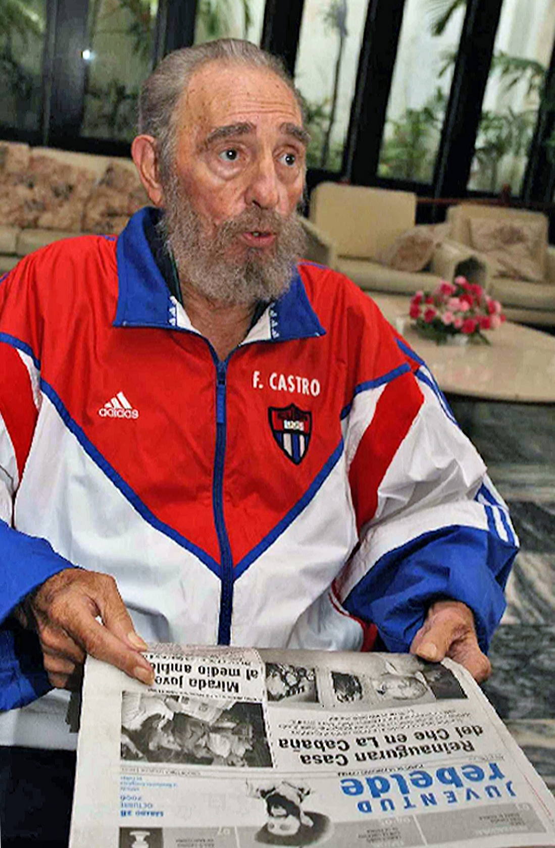 Fidel Castro con el característico chándal de sus últimas apariciones