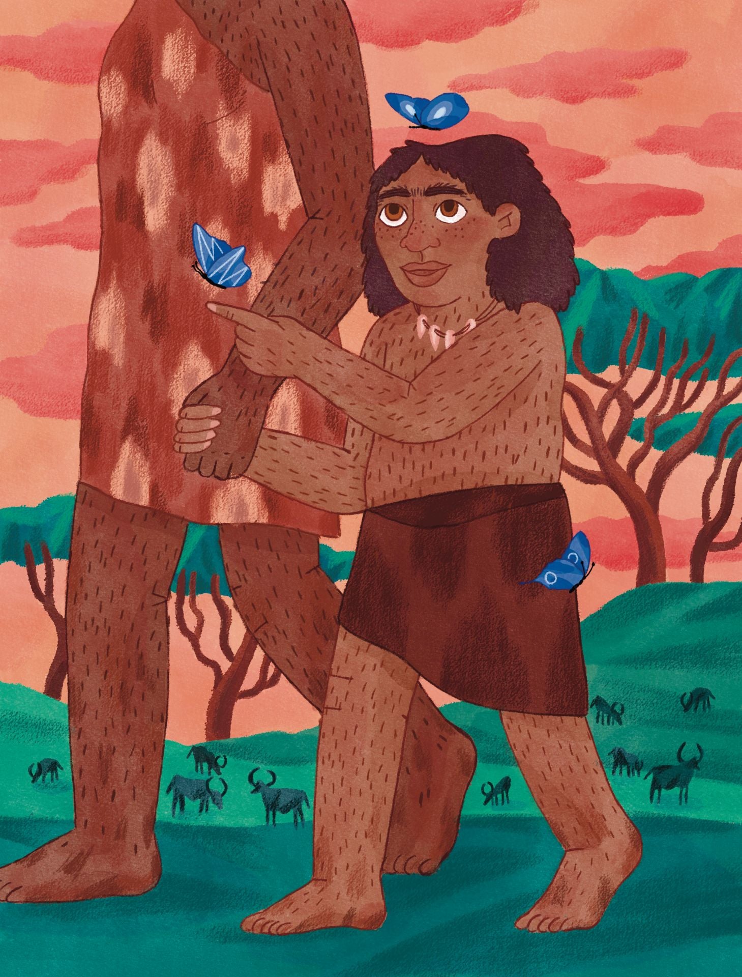 Ilustración de Clàudia Capdevila para el cuento 'Benjamina'