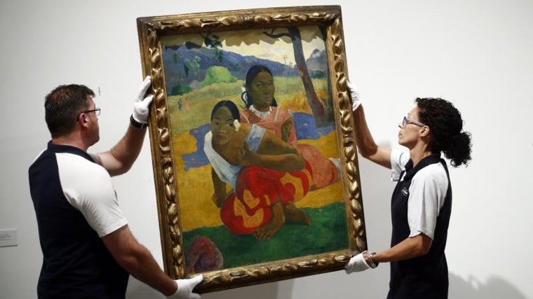 'Nafea Faa Ipoipo', de Gauguin, vendido por 300 millones de dólares, se exhibió en el Museo Reina Sofía