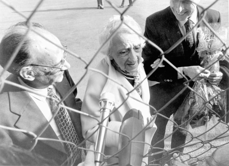 La pensadora María Zambrano (Vélez-Málaga, 1904- Madrid, 1999) en su regreso a España tras un largo exilio