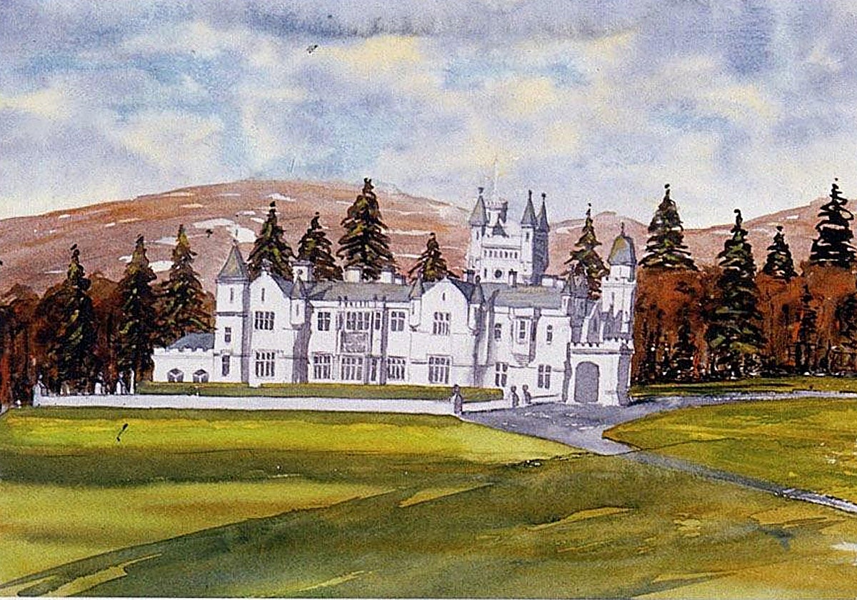 Una de las acuarelas del Rey Carlos III de Inglaterra