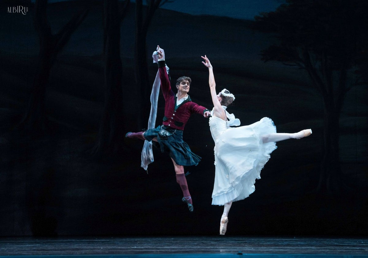 Yanier Gómez Noda y Giada Rossi, en 'La sylphide'