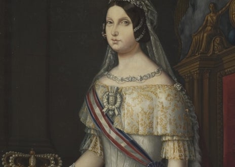 Imagen secundaria 1 - Dearriba abajo, Retrato de Pedro Martínez (1839), de Rafael Tegeo; ‘Retrato de Isabel II’, de José Pascual y Valls; y ‘Agat e Ismael en el desierto’, copia de Maella