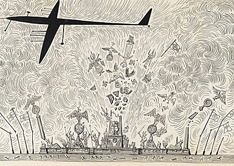 Imagen secundaria 1 - En las imágenes, algunas de las propuestas en Madrid del creador de origen rumano, como su 'Vista del mundo desde la Novena Avenida' o su 'Silla bodegón