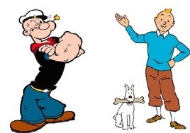 Tintín y Popeye pasarán a ser de dominio público en Estados Unidos en 2025