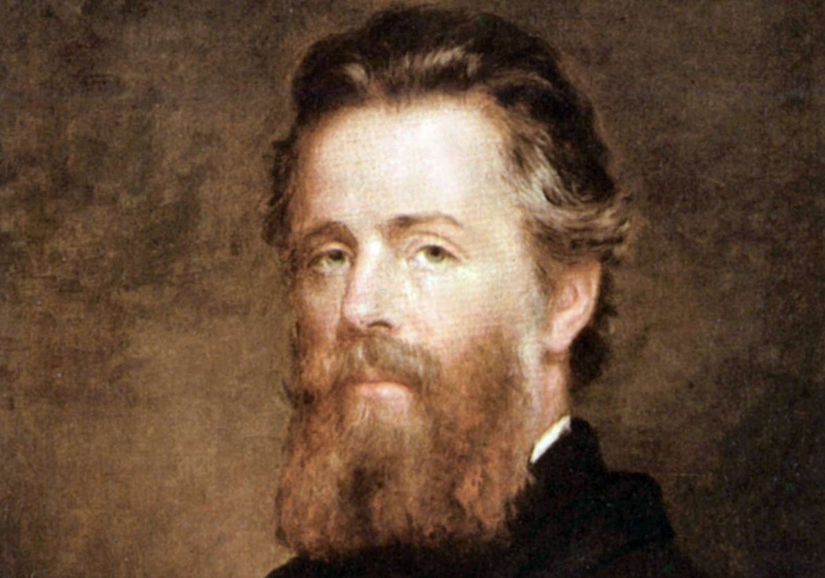 Retrato de Melville por Joseph Oriel Eaton, óleo sobre lienzo, 1870