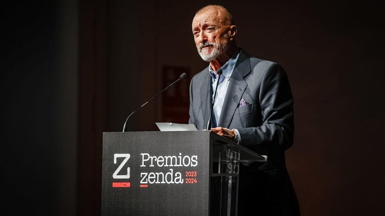 Arturo Pérez-Reverte, during his speech