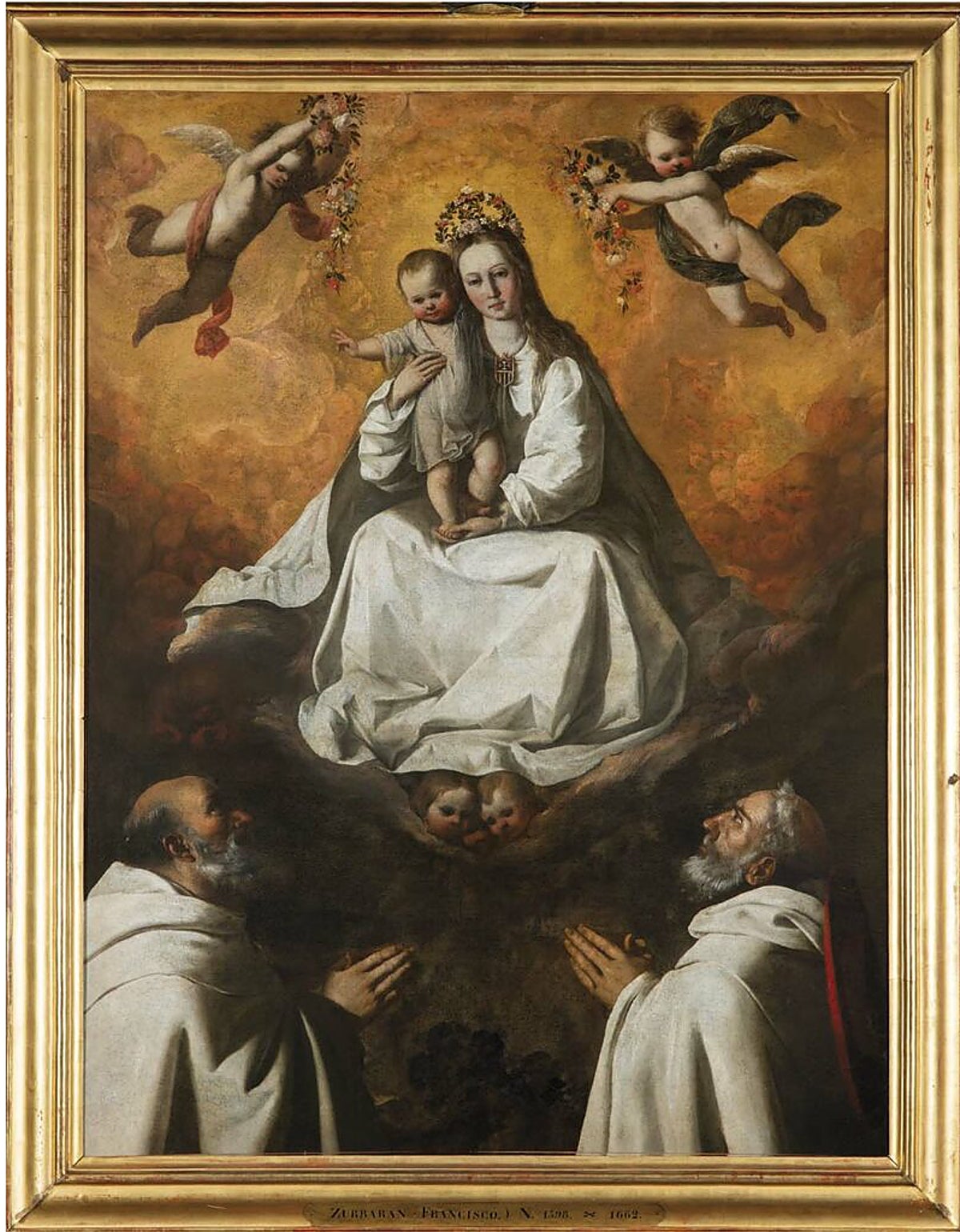 'Virgen de la Merced con san Pedro Nolasco y san Ramón Nonato', de Zurbarán